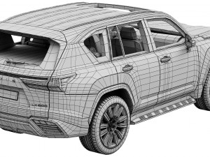 lexus lx600 2022 3D मॉडल