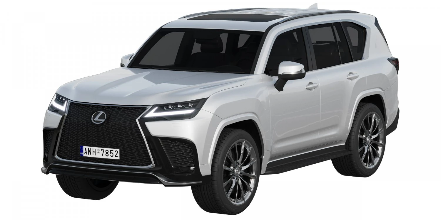 lexus lx600 f sport 2022 Modelo 3D .c4d .max .obj .3ds .fbx .stl .blend 