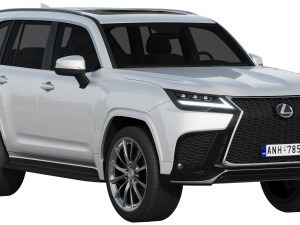 lexus lx600 f sport 2022 3D Модель