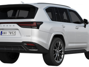 lexus lx600 f sport 2022 3D Модель