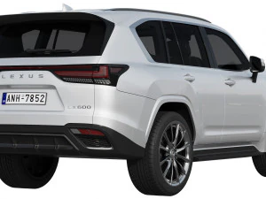 lexus lx600 f sport 2022 Modelo 3D