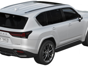 lexus lx600 f sport 2022 3D Модель