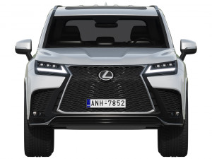 lexus lx600 f sport 2022 3D Модель