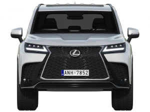 lexus lx600 f sport 2022 Modelo 3D
