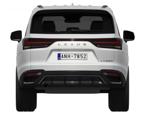 lexus lx600 f sport 2022 3D Модель