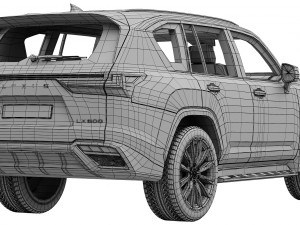 lexus lx600 f sport 2022 3D Модель