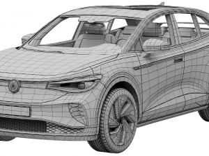 volkswagen id5 gtx 2022 3D Model