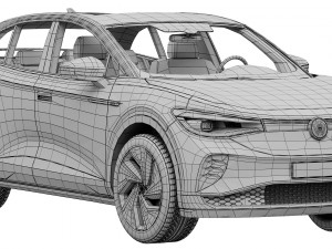 volkswagen id5 gtx 2022 Model 3D