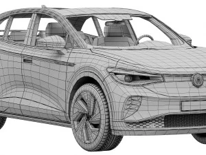 volkswagen id5 gtx 2022 3D Model
