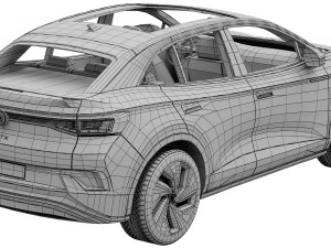 volkswagen id5 gtx 2022 Model 3D