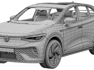 volkswagen id5 2022 3D Model