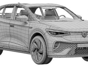volkswagen id5 2022 3D Model