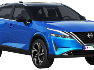 nissan qashqai 2022 Modelo 3D