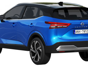 nissan qashqai 2022 Modelo 3D