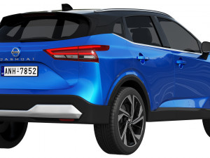 nissan qashqai 2022 Modelo 3D