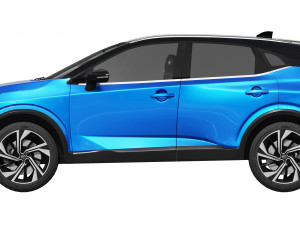 nissan qashqai 2022 Modelo 3D
