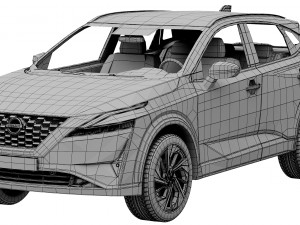 nissan qashqai 2022 Modelo 3D