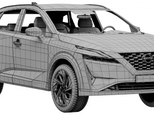 nissan qashqai 2022 Modelo 3D