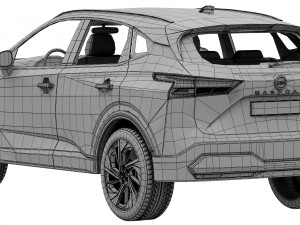 nissan qashqai 2022 Modelo 3D