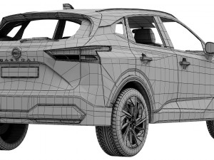 nissan qashqai 2022 Modelo 3D