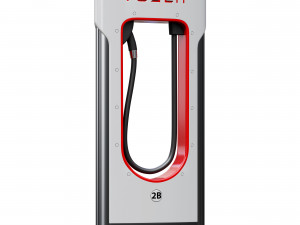 tesla supercharger station Model 3D