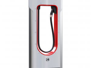 tesla supercharger station Model 3D