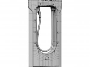 tesla supercharger station Model 3D