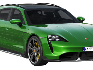 porsche taycan turbo s cross turismo 2021 3Dモデル