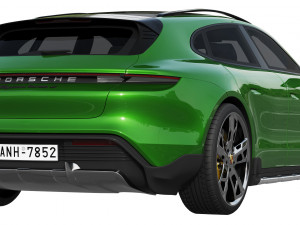 porsche taycan turbo s cross turismo 2021 3Dモデル