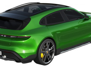 porsche taycan turbo s cross turismo 2021 3Dモデル