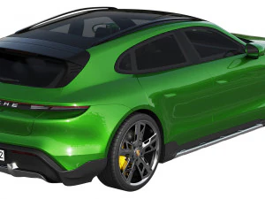 porsche taycan turbo s cross turismo 2021 3D Model