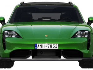 porsche taycan turbo s cross turismo 2021 3D Model