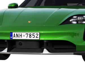 porsche taycan turbo s cross turismo 2021 3D Model