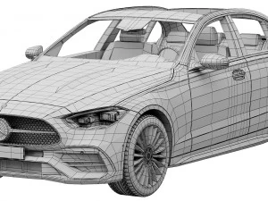 mercedes-benz c-class 2022 3D Model