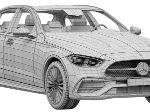 mercedes-benz c-class 2022 3D Model