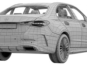 mercedes-benz c-class 2022 3D Модель