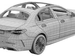 mercedes-benz c-class 2022 3D Модель
