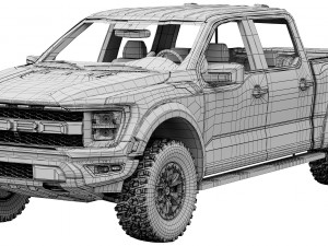 ford-f-150 raptor 2021 Modelo 3D