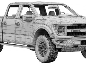 ford-f-150 raptor 2021 Modelo 3D
