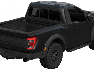 ford-f150 raptor regular cab 2022 3D Model