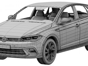 volkswagen polo 2022 Modello 3D