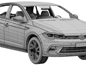volkswagen polo 2022 Modello 3D