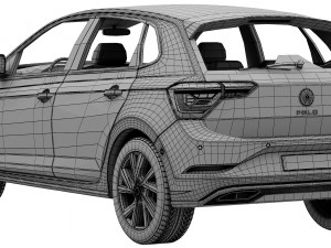volkswagen polo 2022 Modello 3D