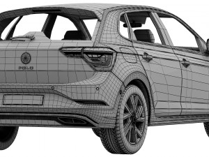 volkswagen polo 2022 Modello 3D