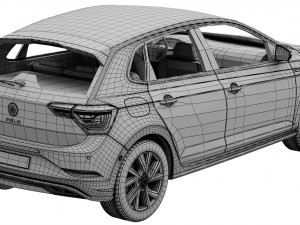volkswagen polo 2022 Modello 3D