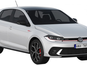 volkswagen polo gti 2022 3D 模型