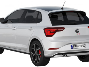 volkswagen polo gti 2022 3D 模型