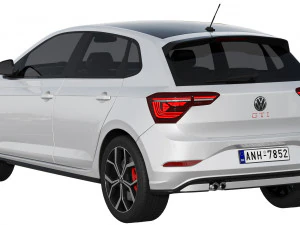volkswagen polo gti 2022 Modelo 3D