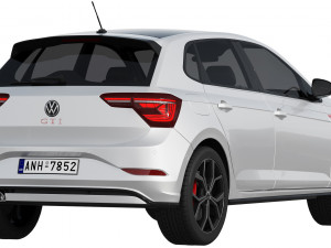 volkswagen polo gti 2022 3D 模型