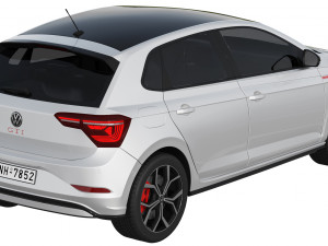 volkswagen polo gti 2022 3D 模型
